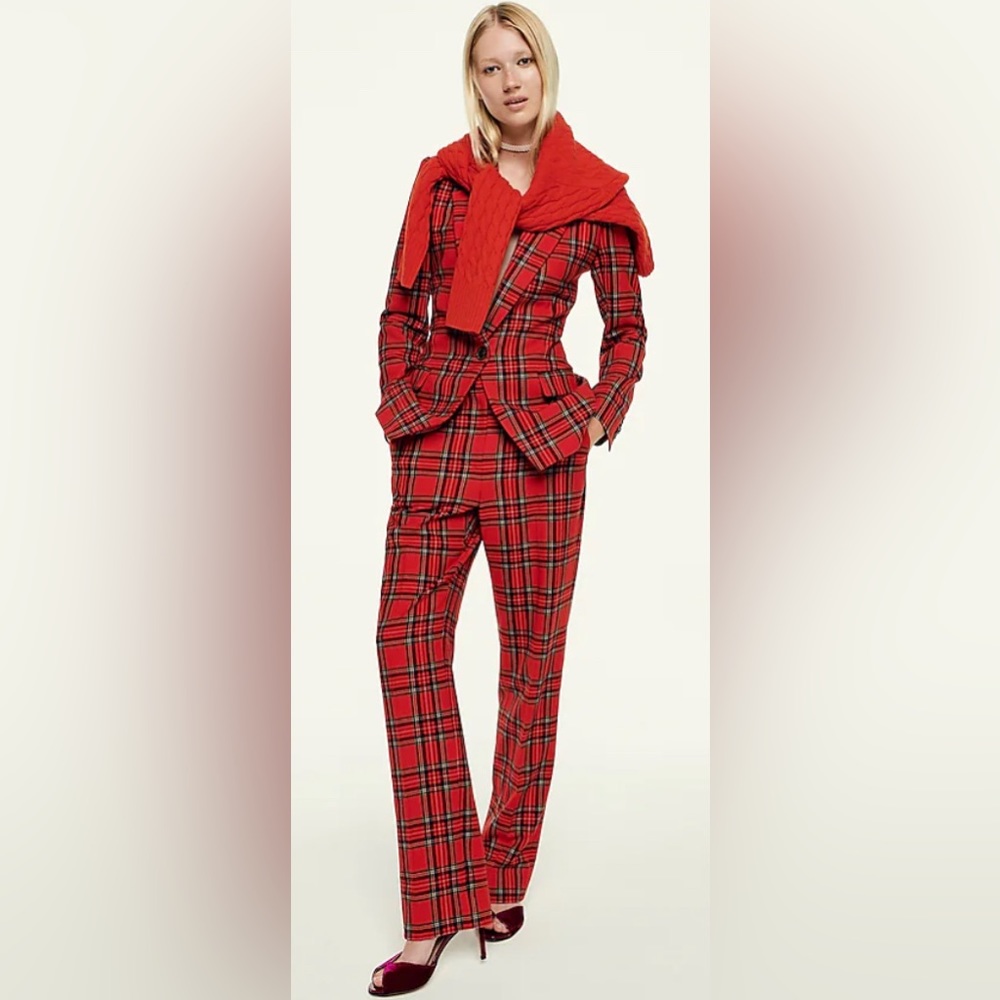 J Crew Wool Good Tidings Plaid - Size 10P
